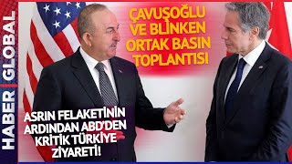 Çavuşoğlu ve ABD Dışişleri Bakanı Blinkendan Basın Toplantısı Masada Deprem ve F16 Var [upl. by Eidak910]