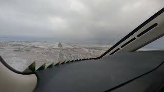 4K  Landing in Keflavik in heavy icing [upl. by Weisburgh303]