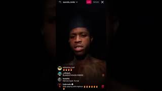 Quando Rondo IG Live playing unreleased music No Rights Reserved CC0 [upl. by Belier]