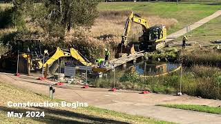 Macintyre River Footbridge Upgrade  Inverell  May  Oct 2024 [upl. by Rehpotsirh]