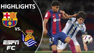 Barcelona vs Real Sociedad  LALIGA Highlights  ESPN FC [upl. by Ettenahc]