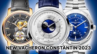 NEW Vacheron Constantin 2023 Watches REVEALED Retrograde Overseas Patrimony Traditionnelle amp More [upl. by Acsot]