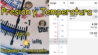 ❄👀Manómetros presión y temperatura en el Aire Acondicionado [upl. by Mattson]