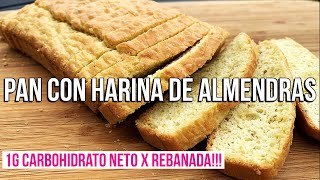 PAN CON HARINA DE ALMENDRAS PAN KETO DIETA KETO [upl. by Glaudia]