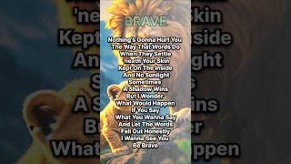 BraveSara Bareilles lyrics youtubeshorts [upl. by Hardej10]