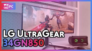 The new LG UltraGear 34GN850 4k curved monitor  WePC [upl. by Yrahcaz]