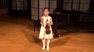 Lin Tokura age 9 Partita No3 in E Major Gigue [upl. by Adlesirg]