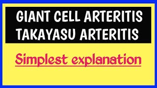 Giant Cell Arteritis Takayasu Arteritis  Vasculitis Pathology [upl. by Suiddaht952]