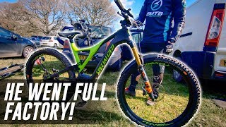 He went FOX FACTORY on his NEW 2019 Specialized Levo [upl. by Iralav789]