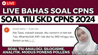 SOAL SKD CPNS FOKUS TIU ANALOGI SILOGISME ANALITIK DAN MODUS SESUAI KISI KISI 2024 [upl. by Ettenrahc392]