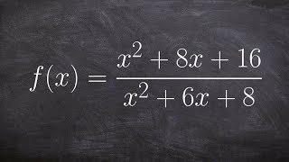 How to find and identify the discontinuities of a rational function [upl. by Ignaz378]