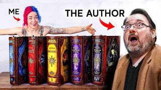 I Made MASSIVE Leatherbound Books and gave them to the author [upl. by Eilloh]