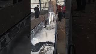 How to galvanize steel parts in a molten zinc bath amazing 😎 [upl. by Nnyladnarb]