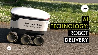 Example Of Autonomous Delivery Robots Starship in Milton Keynes [upl. by Navac]