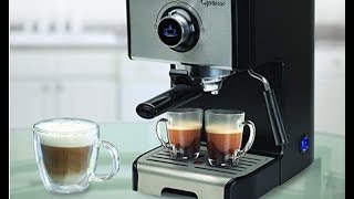 Capresso 123 05 EC300 Cappuccino Espresso Machine Review Well designed basic espresso machine ​ [upl. by Retsevlis264]