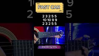 1 String  FAST CAR GUITAR TABS [upl. by Raddie]