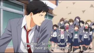 Gekkan Shoujo Nozakikun Funny Scene from EP 5  Having Girl Rivals [upl. by Britteny]