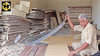 How to Make Cardboard Carton Box in Local Workshop [upl. by Nahtiek309]