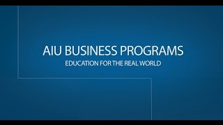 Online Business Degrees at AIU [upl. by Lehcer]