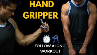 Hand Gripper Follow Along Workout  Strong amp Vascular Forearms In 3mins [upl. by Yecart]