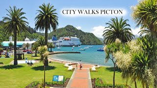 4K Picton  Walking Tour New Zealand [upl. by Nalepka]