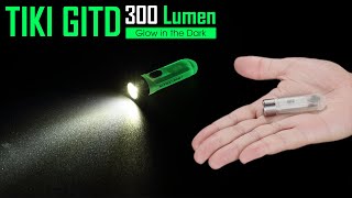 Nitecore TIKI GITD Glowinthedark 300 Lumen Keychain Flashlight [upl. by Launamme]