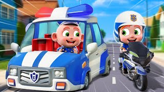 Super Police Car  Baby Police Song  Police Cartoon  More Funny Nursery Rhymes For Kids [upl. by Goerke]