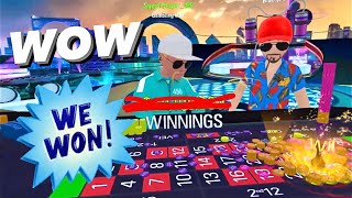 20 million  bets bigger wins playing roulette Vegas Infinite by PokerStars VR [upl. by Trudey]