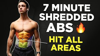 7 Minute SHREDDED ABS NO EQUIPMENT ABS in 7 Days [upl. by Outlaw123]