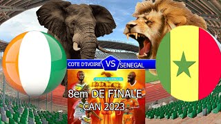 CAN 2023 COTE D’IVOIRE FACE SENEGAL 8em DE FINAL CAN 2024 [upl. by Artened754]