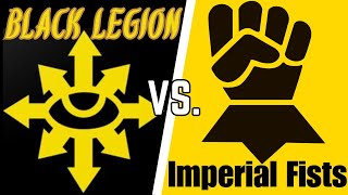 What fortifications  Black Legion Vs Imperial Fists  DoW Soulstorm Unification Mod [upl. by Middle]