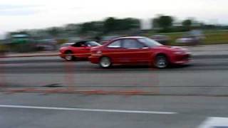 Honda Civic Turbo 14 977 vs Dodge Viper [upl. by Noemi]