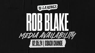 General Manager Rob Blake addresses the Media Following a MidSeason Coaching Change  LA Kings [upl. by Fenton]