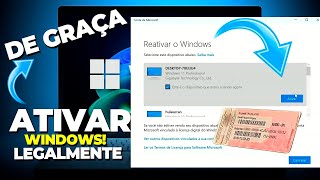 Como ATIVAR QUALQUER Windows DE GRAÇA SEM ATIVADOR SEM CRACK SEM NADA [upl. by Maer]