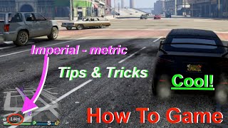 GTA V How to change from miles to kilometers online [upl. by Ahsinauq]