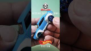 In Progress Nissan Skyline custom hotwheels diecast art toys passion creative shorts wip [upl. by Gladwin]