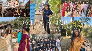 Fergusson college fest 2023🎉✨college fest ashortaday food friends [upl. by Kendal]