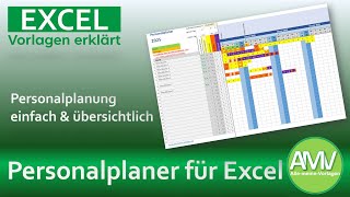 Personalplaner Vorlage für Excel [upl. by Lukas694]