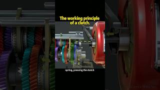 The working principle of a clutch knowledge shortvideo [upl. by Ecertak]