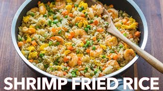 Easy Seafood Dinner  Shrimp Fried Rice Recipe [upl. by Eusoj759]