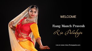 Ria Paladugu  Kathak Rang Manch Pravesh [upl. by Everard592]