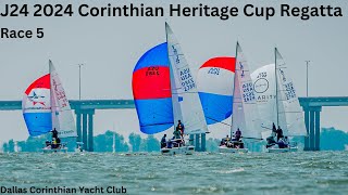 J24 2024 Corinthian Heritage Cup Regatta Race 5 [upl. by Bissell]