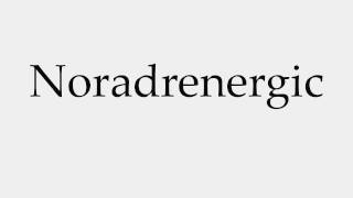 How to Pronounce Noradrenergic [upl. by Aenaj]