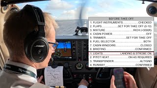 Cessna 172S TakeOff Procedures amp Briefing [upl. by Anthe]