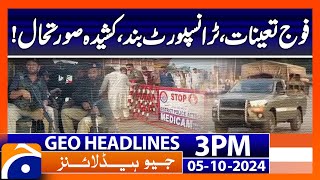 Geo News 3 PM Headlines  5th October 2024 [upl. by Brink]