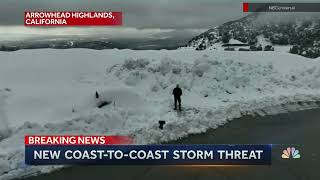 NBC Nightly News March 1 2023 Miguel Almaguer drone standup [upl. by Onirefes]