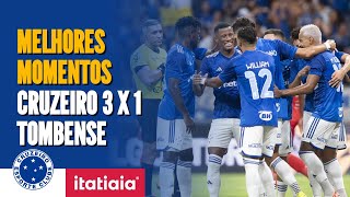 CONFIRA OS MELHORES MOMENTOS DE CRUZEIRO 3 X 1 TOMBENSE [upl. by Etnoved]