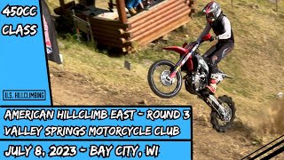 450cc Class 2023 American Hillclimb East Series Round 3 Bay City WI 782023 Valley Springs MC [upl. by Lavinia]