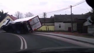 CAP Radzyń wypadek tira  cały obraz [upl. by Magena]