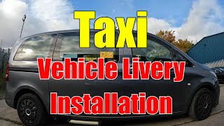 Taxi Vehicle Livery Installation in Loanhead Scotland Car Tech Solutions [upl. by Sand]